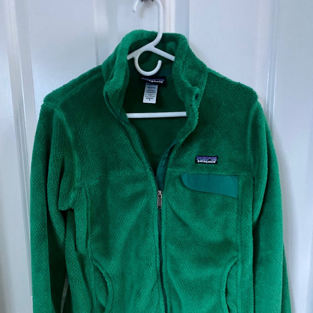 Patagonia • Full Zip Fleece Jacket In Kelly Green